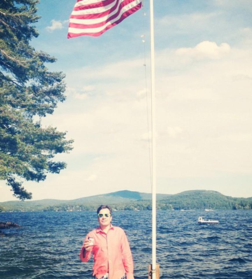 Patriotisch: TV-Moderator Jimmy Fallon liebt Heimaturlaube