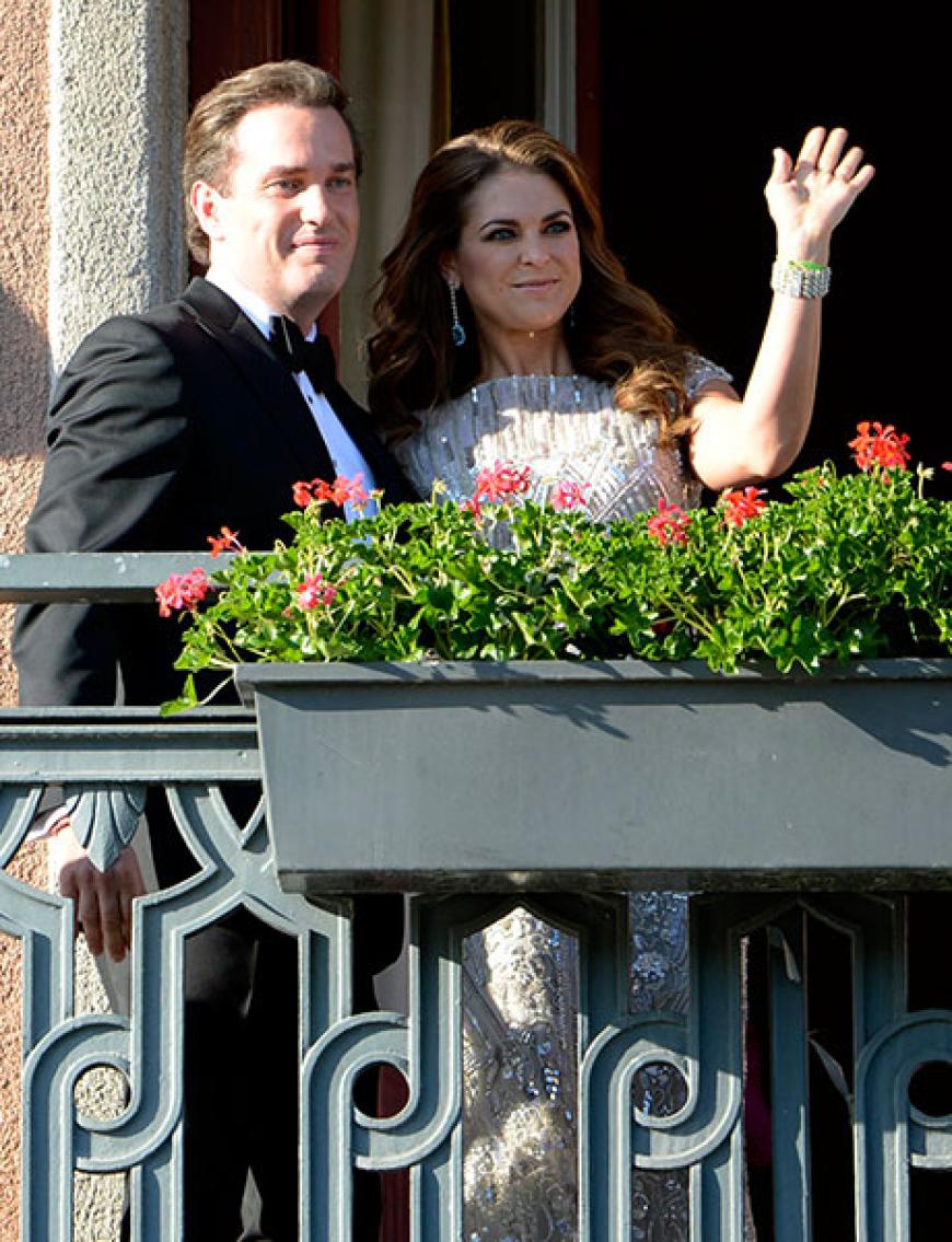 8. Juni 2013: Prinzessin Madeleine von Schweden gibt ihrem Chris O'Neill heute in Stockholm das Ja-Wort. Einen Tag zuvor starteten die Hochzeitsfeierlichkeiten mit einem glamourösen Gala-Dinner im Grand Hotel in Stockholm