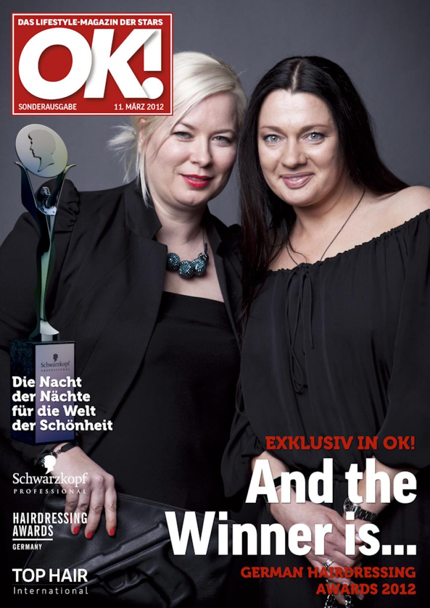 Einmal im Leben das Cover der OK! zieren! Für die Gäste des „German Hairdressing Award 2012“ wurde dieses Traum Wirklichkeit. Jeder Gast des Gala-Abends konnte an einem persönlichen OK! Fotoshooting teilnehmen - und die tollen Ergebnisse sehen Sie hier! Viel Spaß beim Durchklicken!