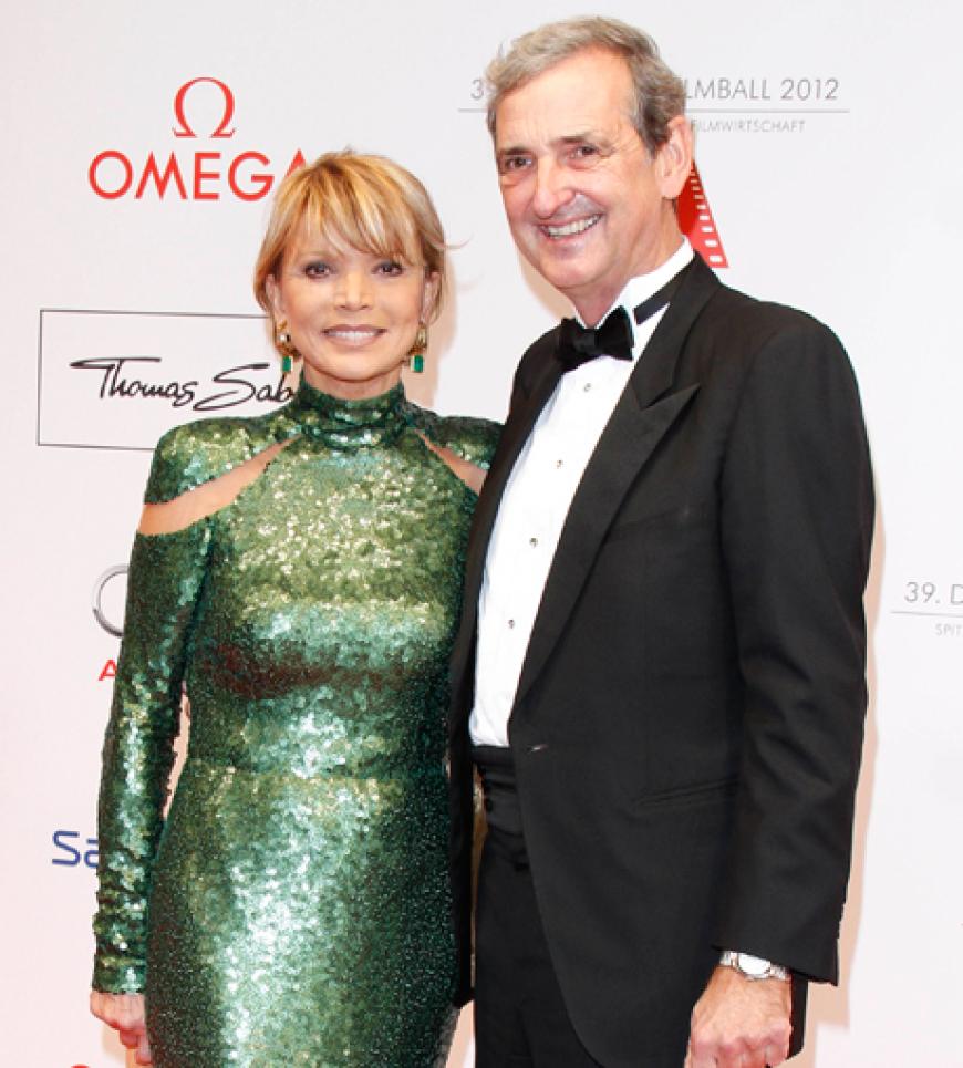Elegant: Schauspielerin Uschi Glas mit ihrem Ehemann Dieter Herrmann