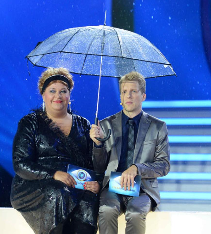 Einziger Haken an der Sendung: Das Wetter!!! Es kübelte aus Eimern