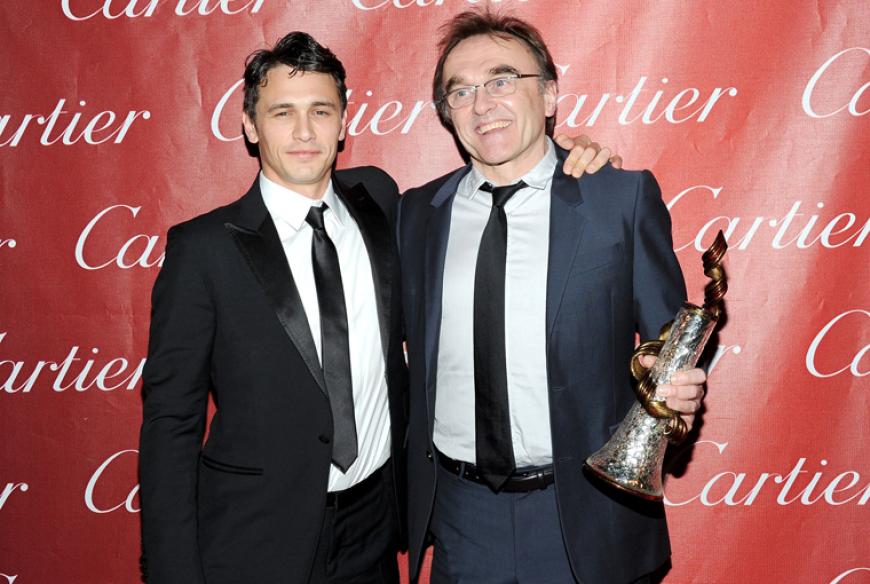 Zwei Generationen: Schauspieler James Franco freute sich mit Regisseur Danny Boyle über seinen