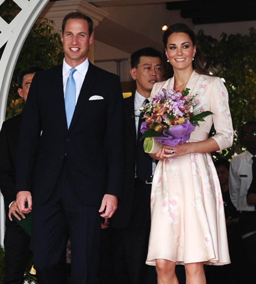 Kate und William bei ihrem Asien-Trip
