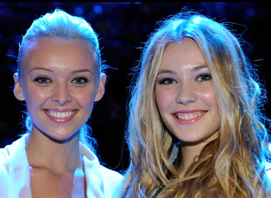 Strahlend schön: Aleksandra und Amelie