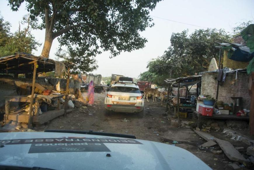 Ein typisches Dorf in Indien