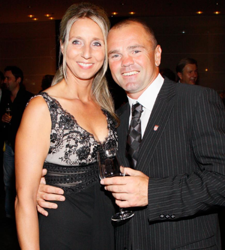 Sven Ottke und Frau Monic Frank