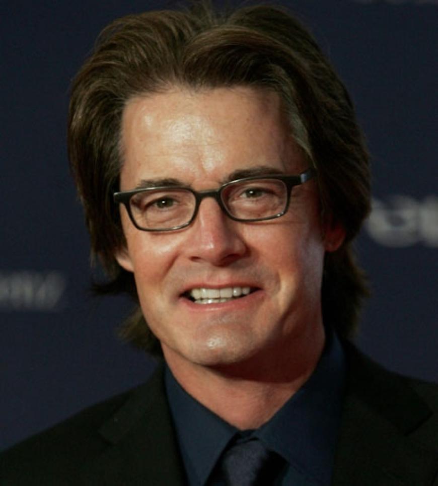 Schauspieler Kyle McLachlan setzt auf Gläser als auf Kontaktlinsen. Steht im auch!