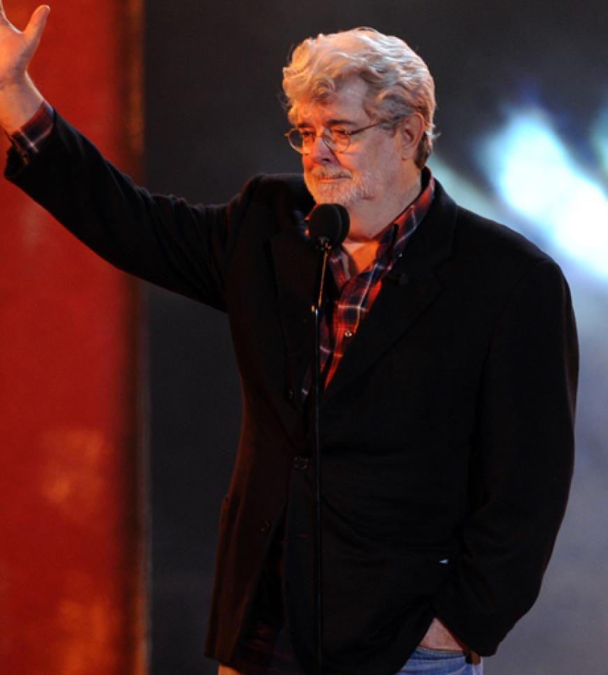 Regisseur George Lucas durfte auch einen Preis übergeben