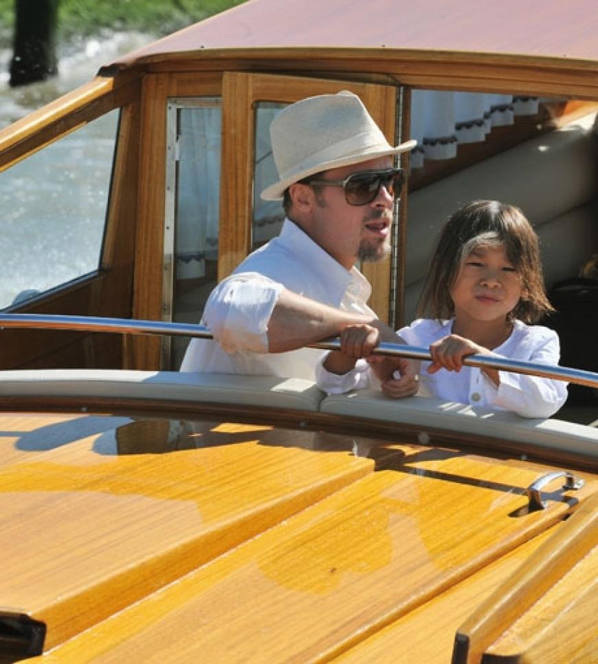 Brad Pitt und Sohn Pax