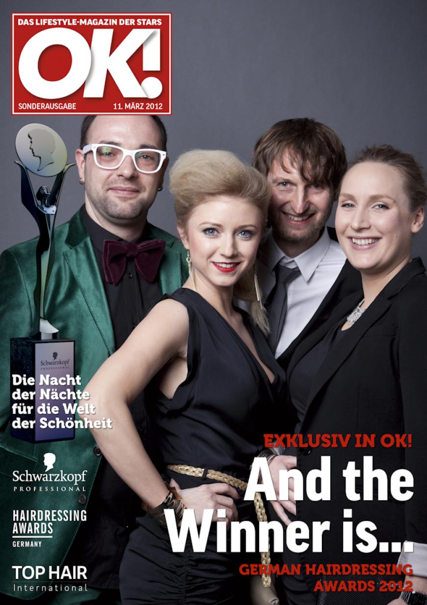 Einmal im Leben das Cover der OK! zieren! Für die Gäste des „German Hairdressing Award 2012“ wurde dieses Traum Wirklichkeit. Jeder Gast des Gala-Abends konnte an einem persönlichen OK! Fotoshooting teilnehmen - und die tollen Ergebnisse sehen Sie hier! Viel Spaß beim Durchklicken!