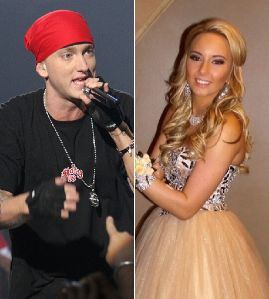 Die Ähnlichkeit zwischen Eminem und Tochter Hailie ist nicht zu übersehen Die Ähnlichkeit zwischen Eminem und Tochter Hailie ist nicht zu übersehen