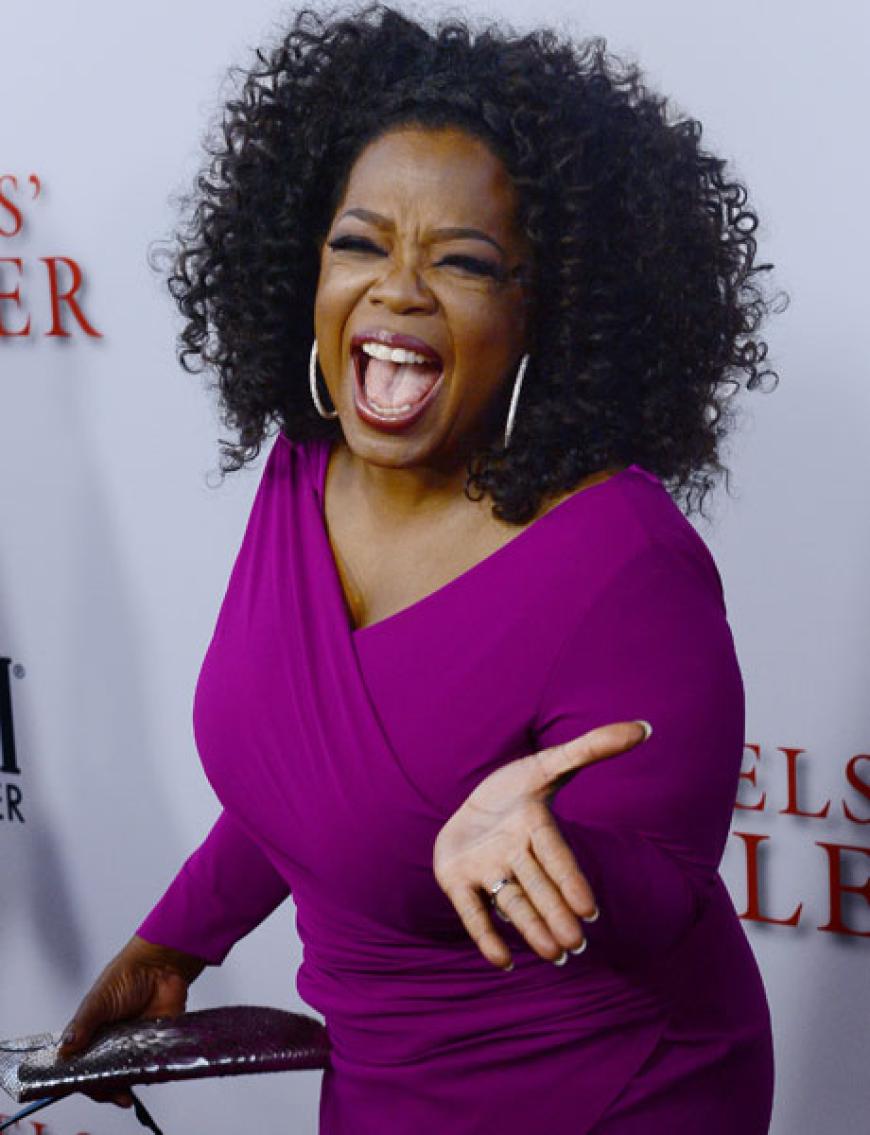 Die amerikanische TV-Journalistin Oprah Winfrey ist auch eine Linksbegabte