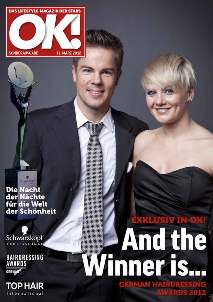 Einmal im Leben das Cover der OK! zieren! Für die Gäste des „German Hairdressing Award 2012“ wurde dieses Traum Wirklichkeit. Jeder Gast des Gala-Abends konnte an einem persönlichen OK! Fotoshooting teilnehmen - und die tollen Ergebnisse sehen Sie hier! Viel Spaß beim Durchklicken!