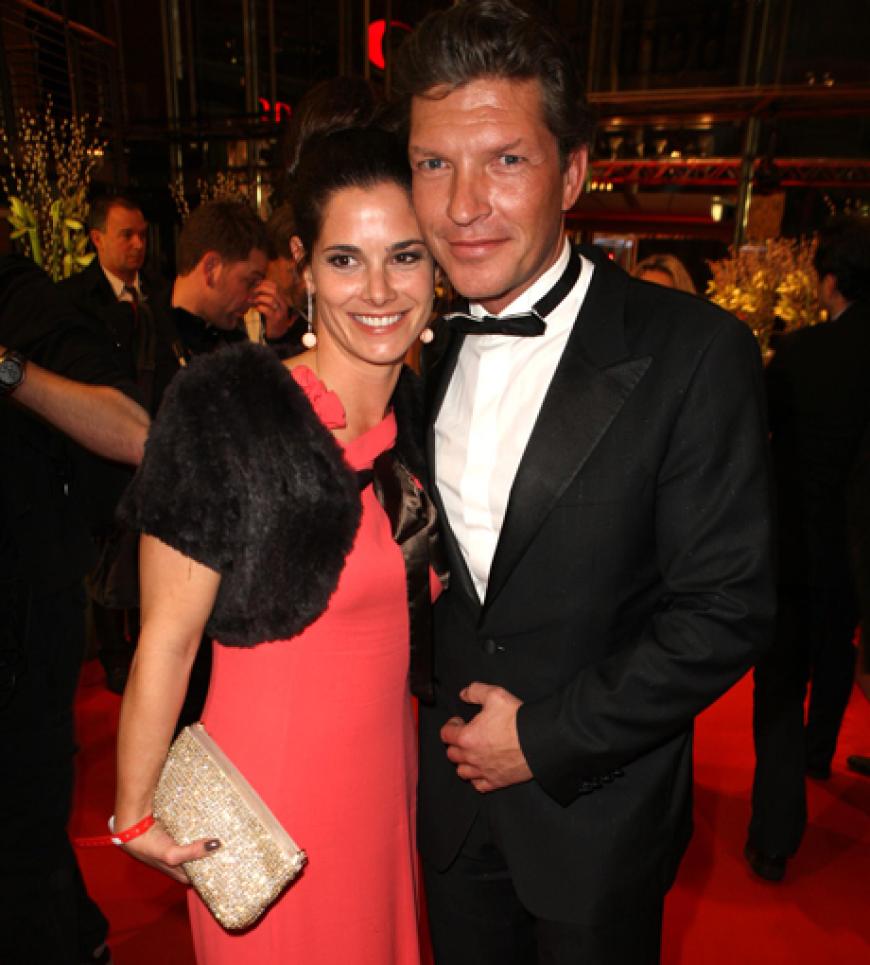 Paar-Lauf: Schauspieler Hardy Krueger Jr. brachte seine Ehefrau Katrin mit ...