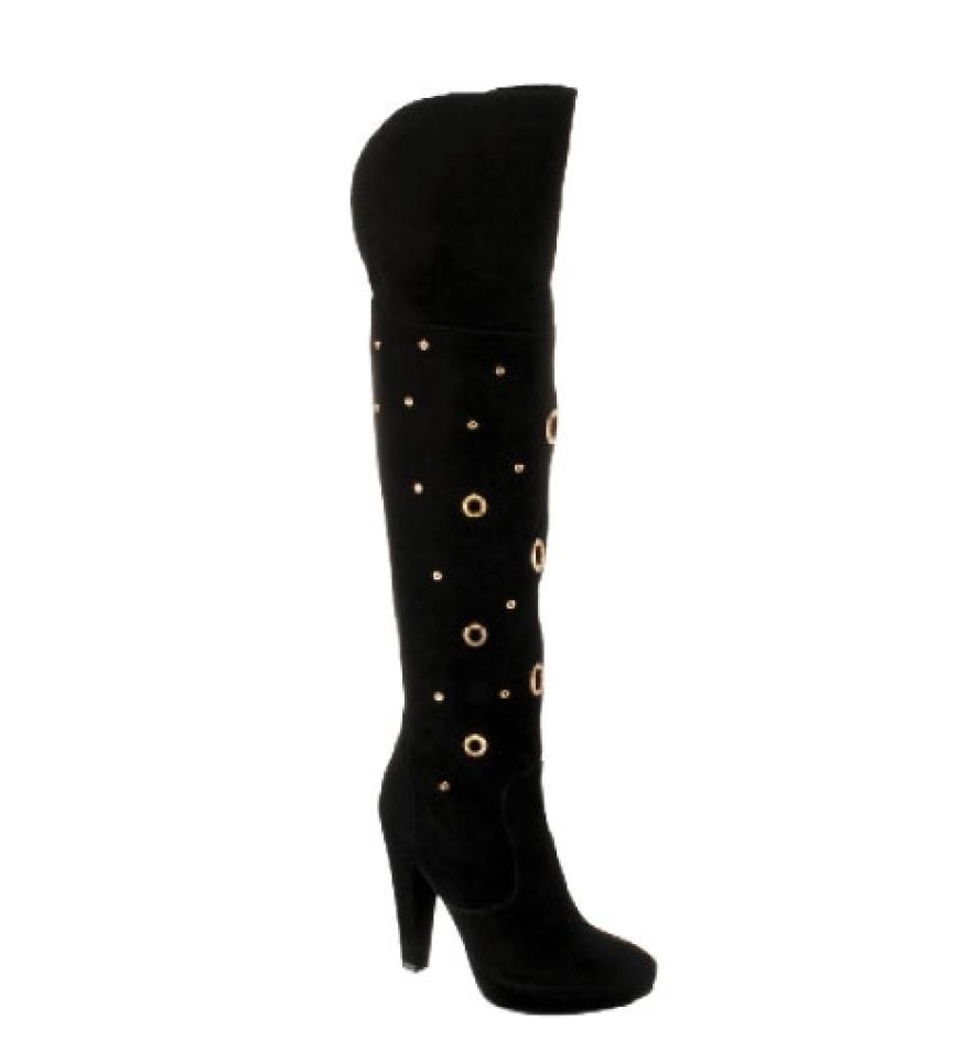 Overknees aus Velours´leder von Humanic, ca. 180 Euro