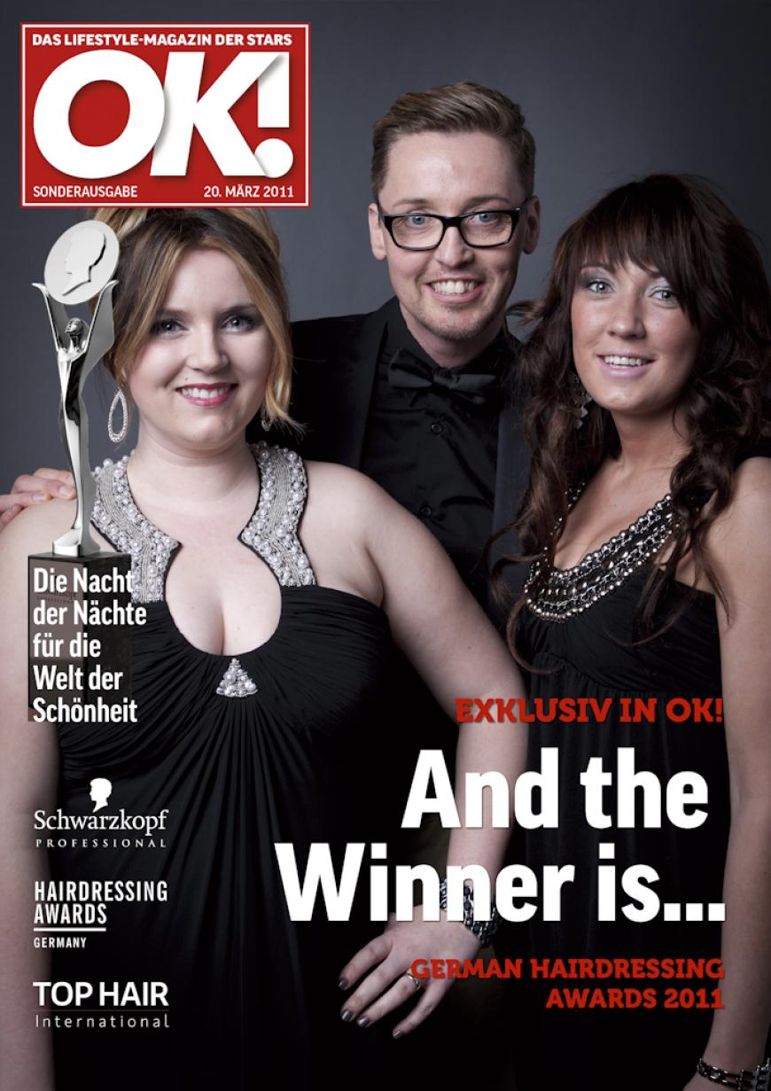 Einmal im Leben das Cover der OK! zieren! Für die Gäste des „German Hairdressing Award 2012“ wurde dieses Traum Wirklichkeit. Jeder Gast des Gala-Abends konnte an einem persönlichen OK! Fotoshooting teilnehmen - und die tollen Ergebnisse sehen Sie hier! Viel Spaß beim Durchklicken!