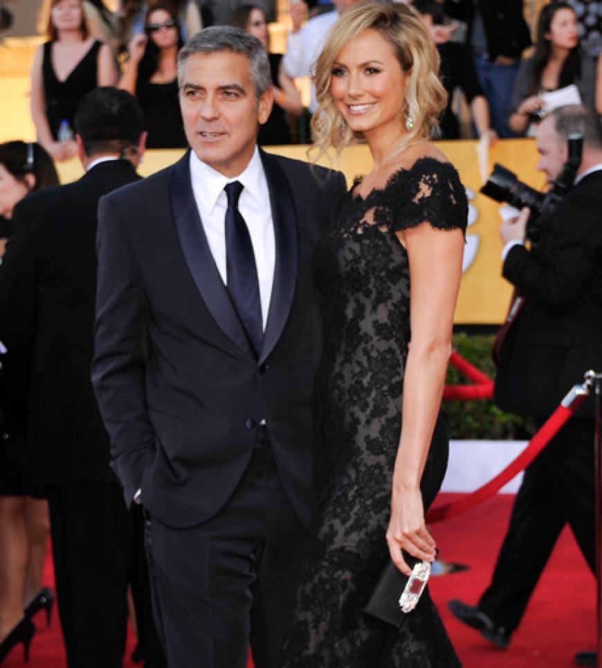 George Clooney und Stacey Keibler
