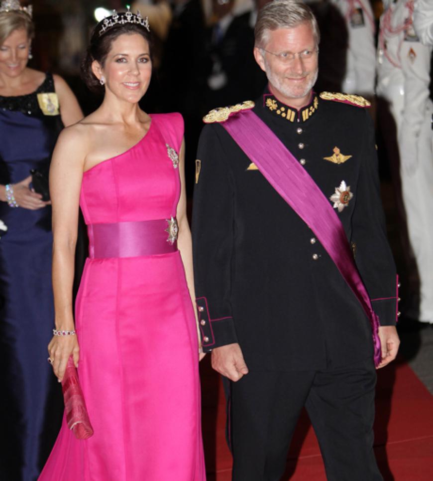 Kronprinzessin Mary von Dänemark mit Kronprinz Philippe von Belgien