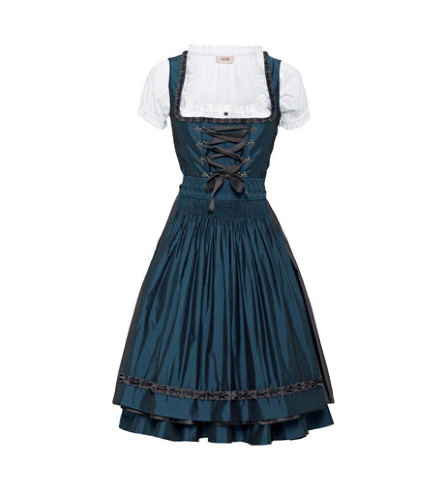 Eine elegante Variante! Mit dem Dirndl von Laurèl für ca. 700 Euro verzaubern Sie wirklich jeden Burschen