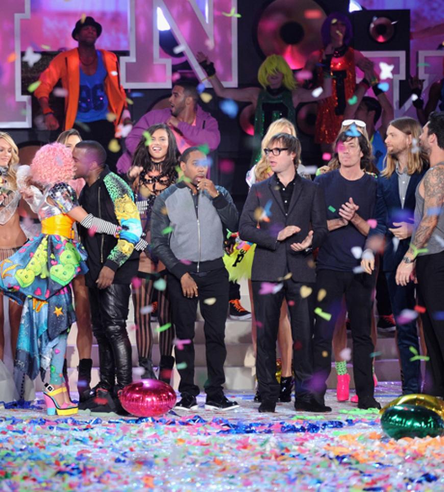 Kanye West, Nicky Minaj und Maroon Five rockten die Show