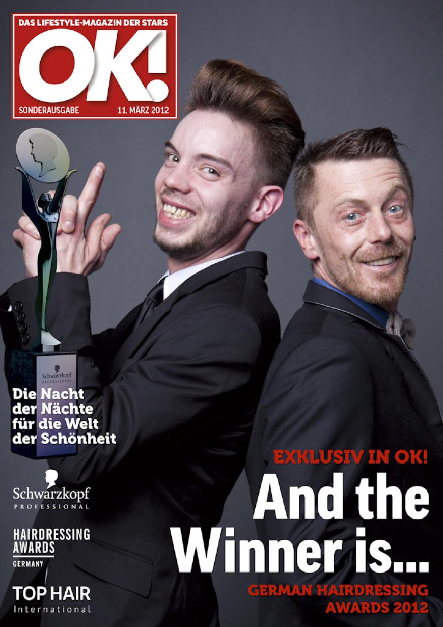 Einmal im Leben das Cover der OK! zieren! Für die Gäste des „German Hairdressing Award 2012“ wurde dieses Traum Wirklichkeit. Jeder Gast des Gala-Abends konnte an einem persönlichen OK! Fotoshooting teilnehmen - und die tollen Ergebnisse sehen Sie hier! Viel Spaß beim Durchklicken!