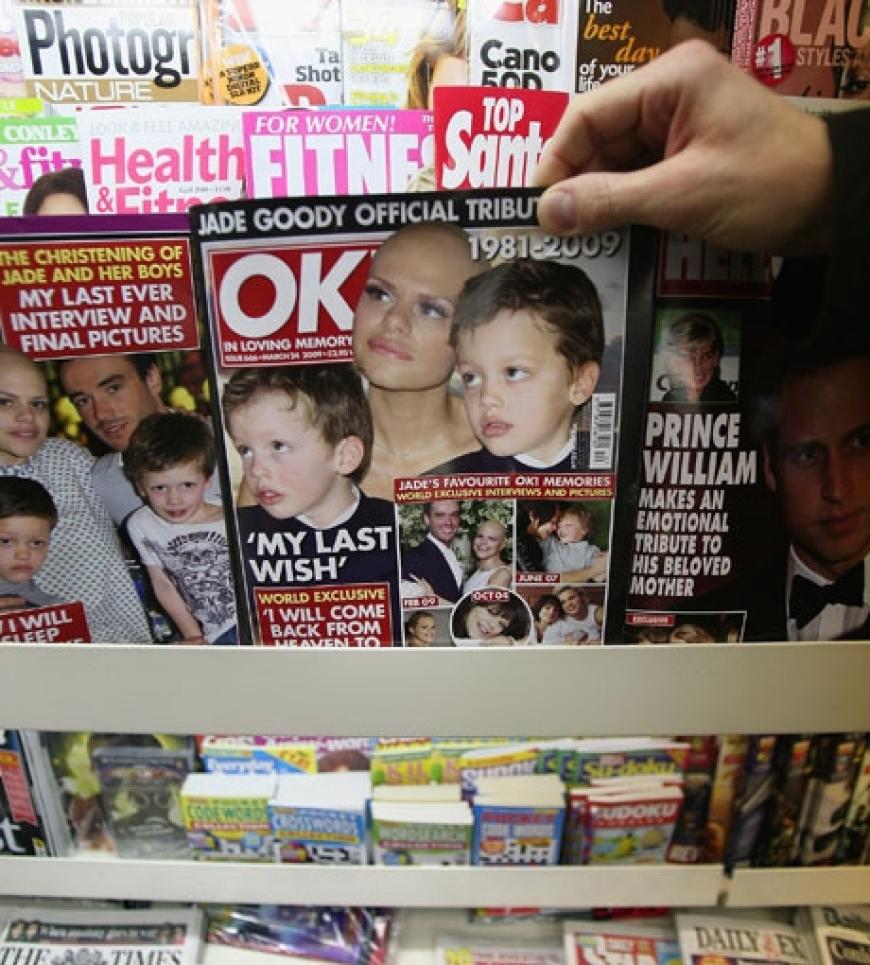 Jade Goody auf der englischen Ausgabe der OK!