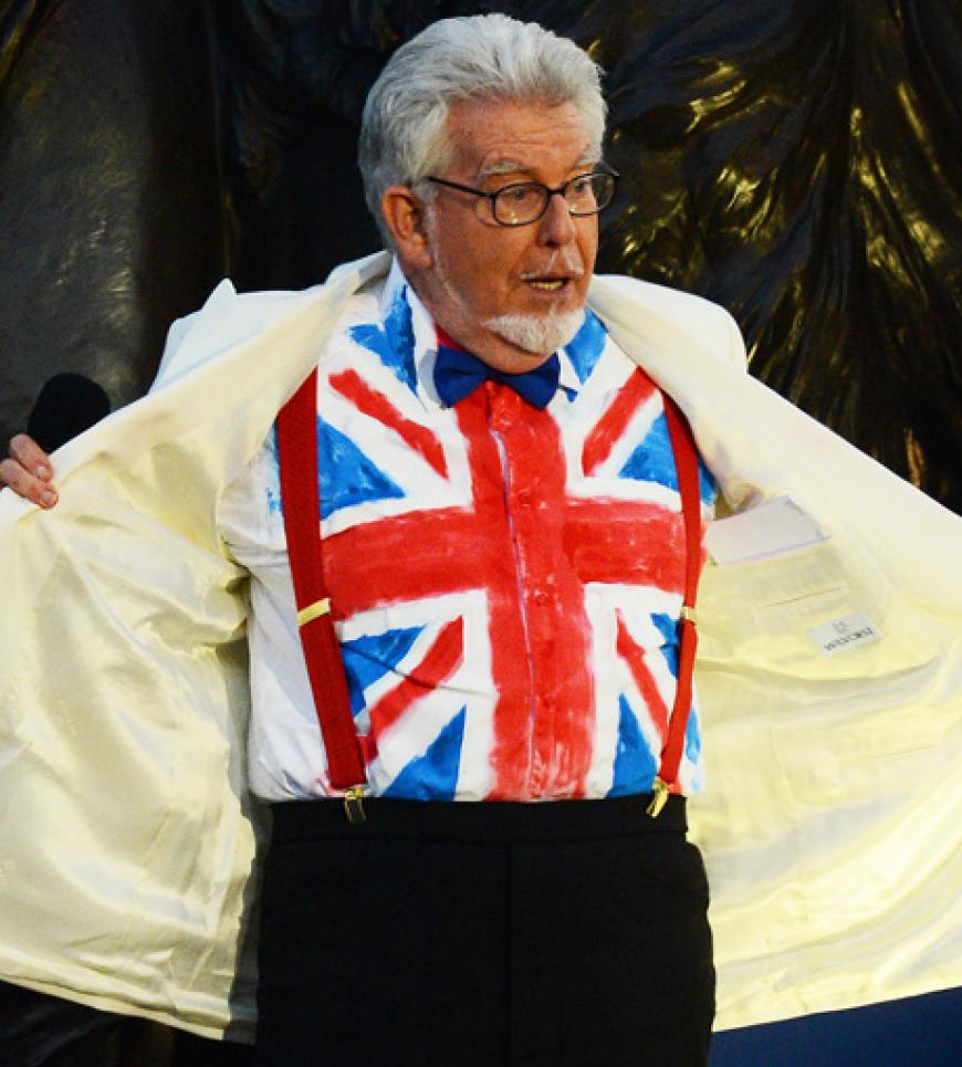 Der australische Künstler Rolf Harris bei seinem Auftritt