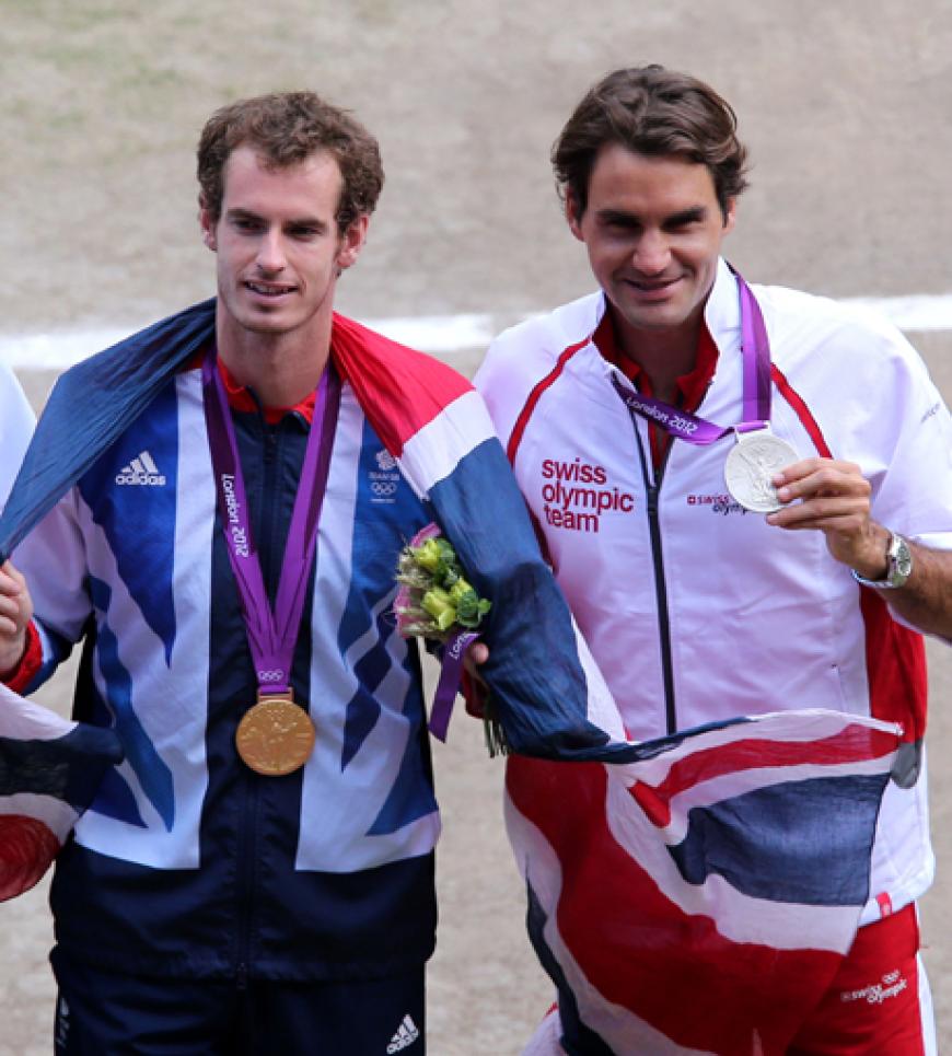 Federer darf sich über die Silber-Medaille freuen