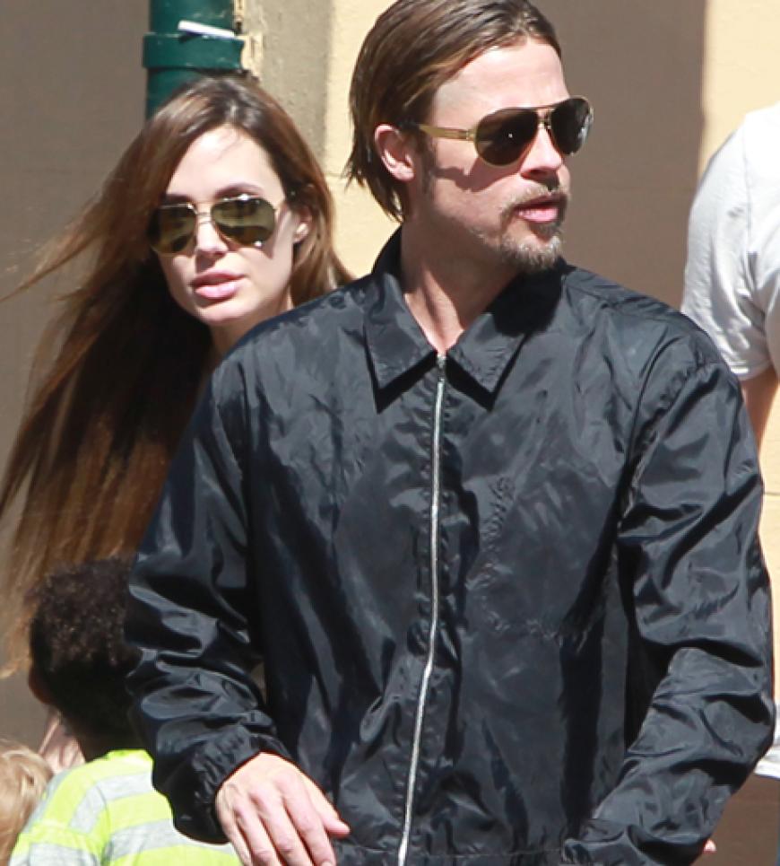 Nette Ablenkung: Familienmensch Brad Pitt genießt die Zeit mit seiner Frau und den sechs Kids