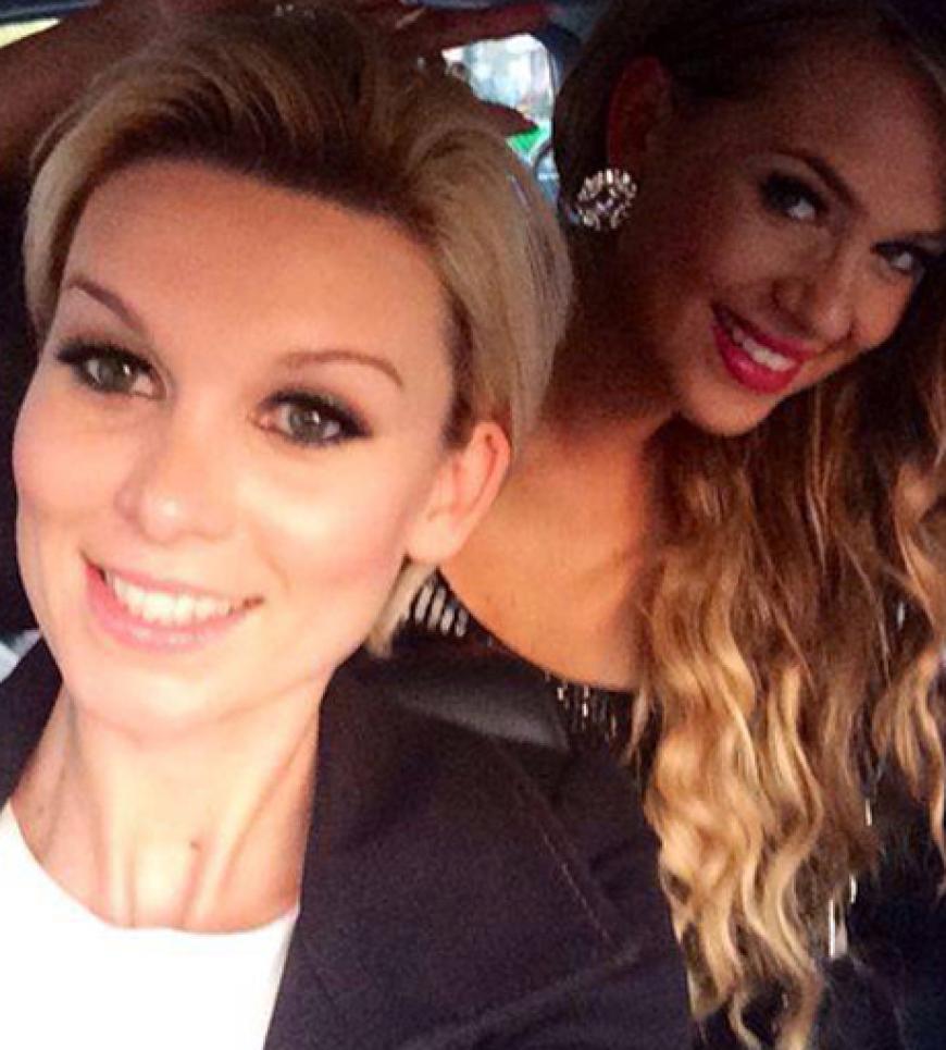 Von Konkurrenzkampf keine Spur (mehr): Katja Kühne (l.) und Jessica Paszka (r.) haben sich wieder lieb
