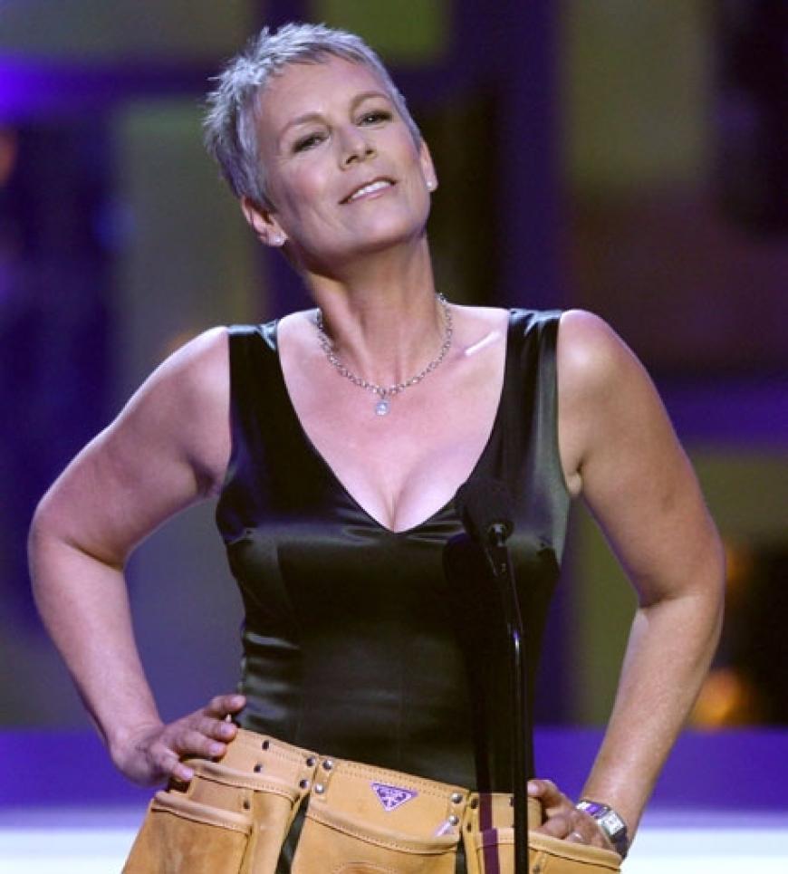 Jamie Lee Curtis hatte sich extra einen Werkzeug-Gürtel umgeschnallt, um die Serie