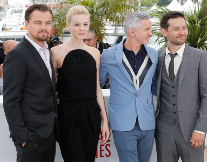 Leonardo DiCaprio, Carey Mulligan (in Balenciaga), Regisseur Baz Luhrman und Tobey Maguire sind in Cannes angekommen. Sie eröffnen die Filmfestspiele mit ihrem Film
