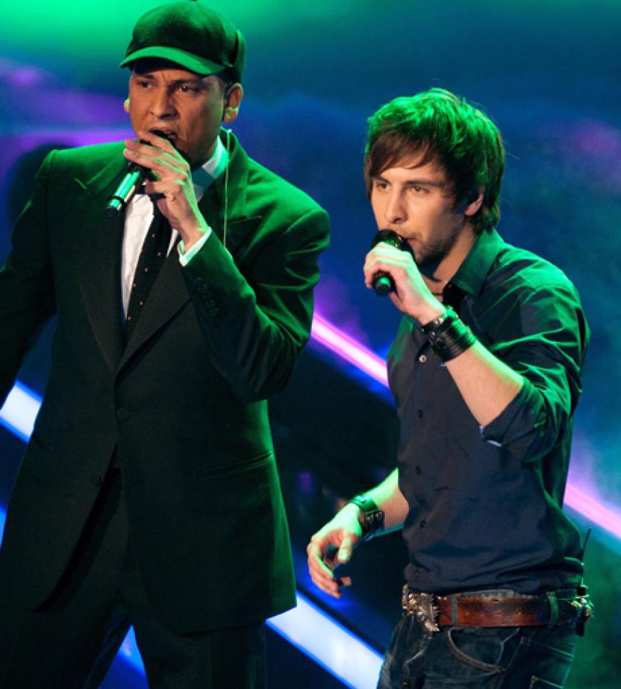 Xavier Naidoo und Max Giesinger. Er schaffte es
