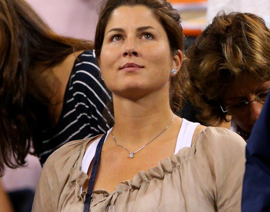 Volle Konzentration: Mirka Federer feuert ihren Ehemann, Tennisprofi Roger Federer, an