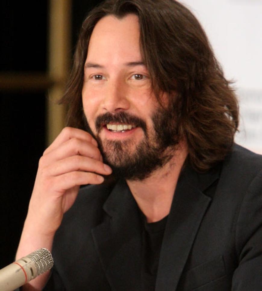 Keanu Reeves stellt sich den Fragen der Reporter