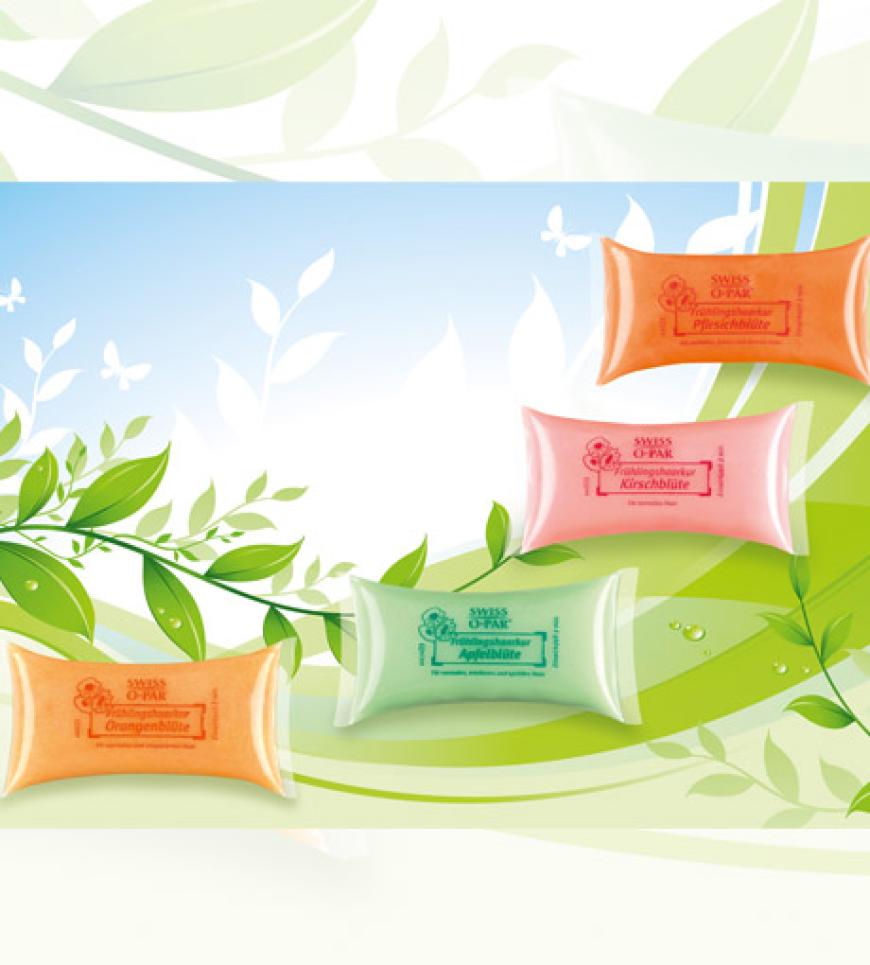 Frühlingserwachen fürs Haar: die neuen Haarkuren von Swiss-o-Par pflegen mit fruchtigen Extrakten aus Apfel-, Kirsch-, Orangen- und Pfirsichblüte. Und dieser Duft! Hmhmhmmm! Jeweils 0,79 Euro