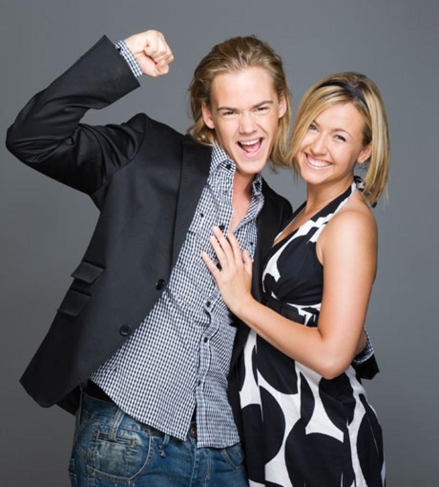 Anton Zetterholm und Elisabeth Huebert sind