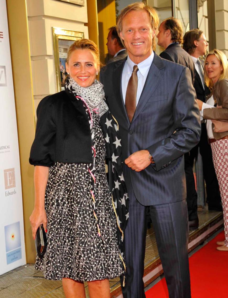 Isabelle Delling mit Moderator Gerhard Delling, der charmant durch den Abend führte