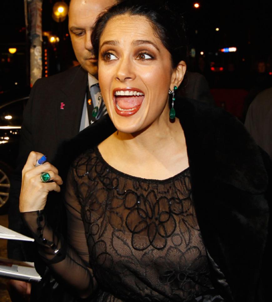 Traumfrau und immer gut drauf: Salma Hayek