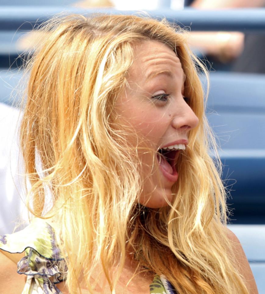 Wow, da fiebert jemand mit: Blake scheint ein wahrer Tennisfan zu sein