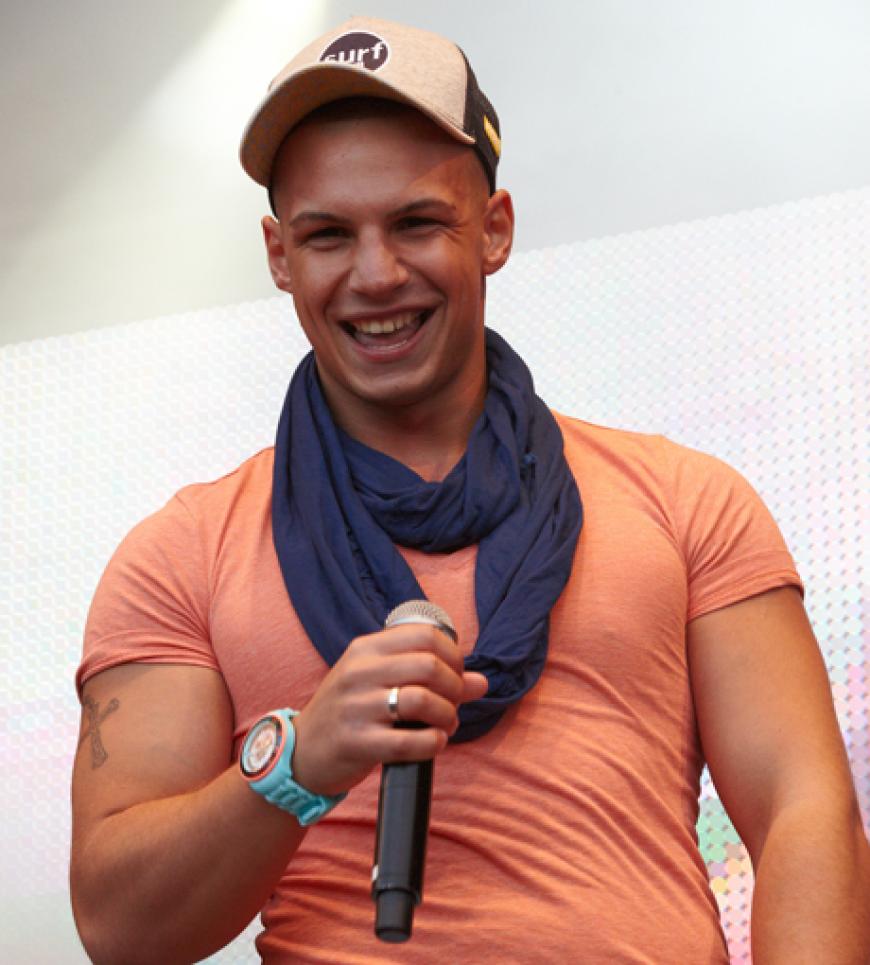 Pietro hat sichtlich Spaß auf der Bühne