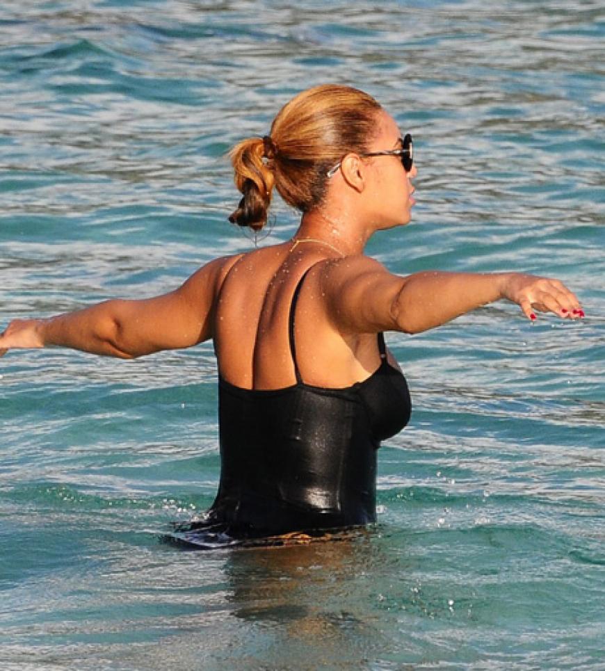 Beyoncé Knowles genießt die Ruhe auf St. Barth