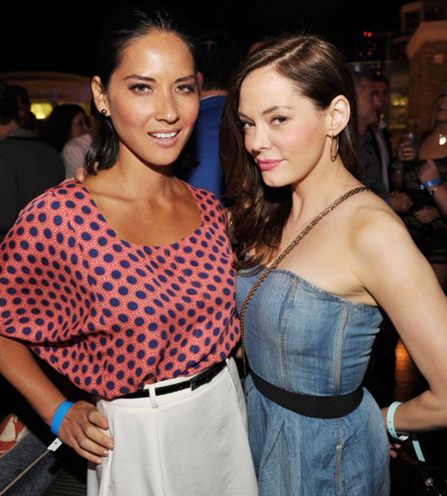 Die beiden TV-Beauties Olivia Munn und Rose McGowan