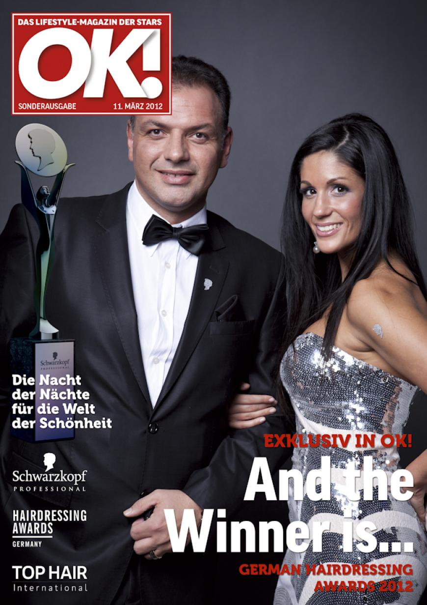 Einmal im Leben das Cover der OK! zieren! Für die Gäste des „German Hairdressing Award 2012“ wurde dieses Traum Wirklichkeit. Jeder Gast des Gala-Abends konnte an einem persönlichen OK! Fotoshooting teilnehmen - und die tollen Ergebnisse sehen Sie hier! Viel Spaß beim Durchklicken!