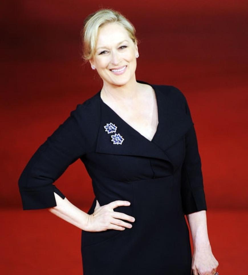 Hollywoodstar Meryl Streep nimmt beim Filmfestival in Rom den Ehren-