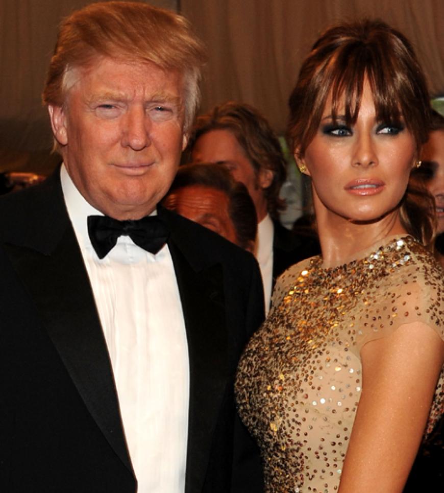 Donald Trump und Ehefrau Melania posieren für ein Foto