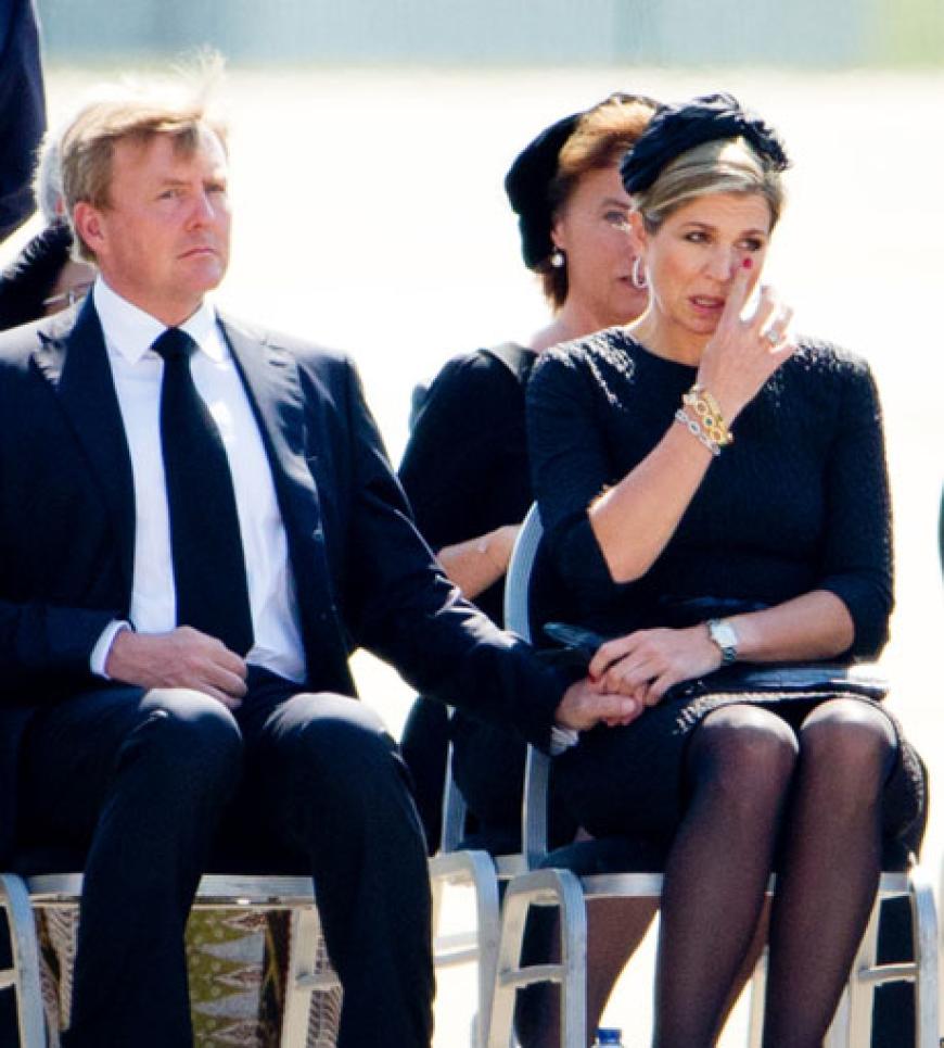 König Willem-Alexander und Königin Maxima trauern um die Opfer des Fluges MH17