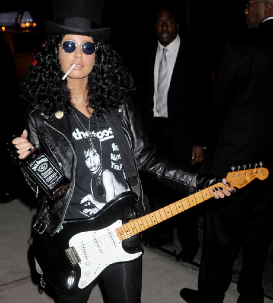 Cool! Model Amber Rose kam als Guns N Roses-Rocker Slash