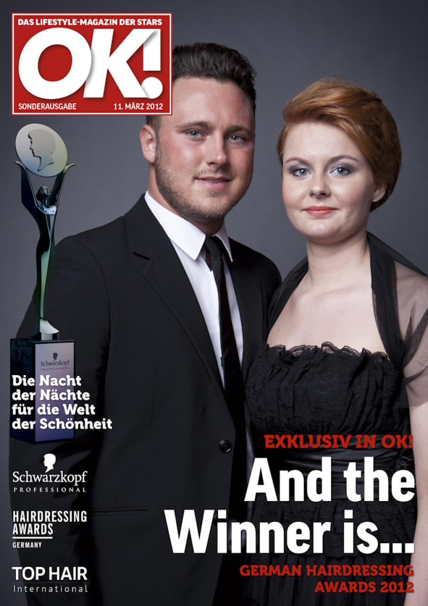 Einmal im Leben das Cover der OK! zieren! Für die Gäste des „German Hairdressing Award 2012“ wurde dieses Traum Wirklichkeit. Jeder Gast des Gala-Abends konnte an einem persönlichen OK! Fotoshooting teilnehmen - und die tollen Ergebnisse sehen Sie hier! Viel Spaß beim Durchklicken!