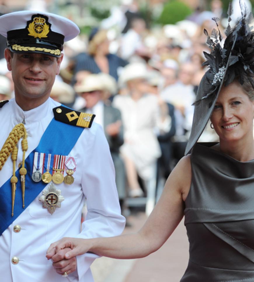 Der britische Prinz Edward und Prinzessin Sophie